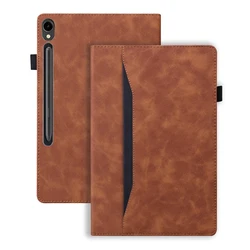 Premium PU Leather Business Tablet Cover for Tab S7 FE 12.4inch (Brown)
