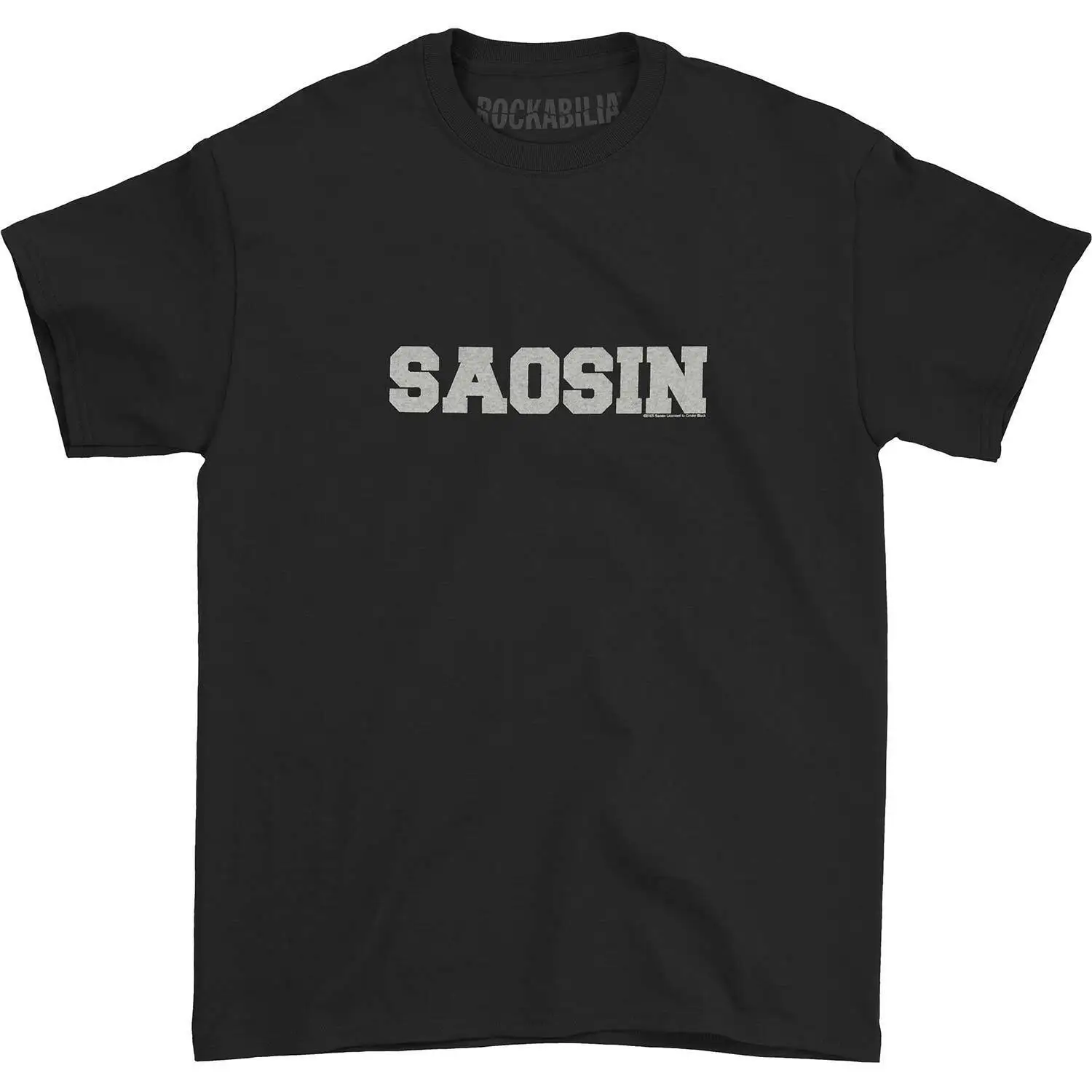 Футболка Saosin для мальчиков, Молодежная, средней длины, Черная