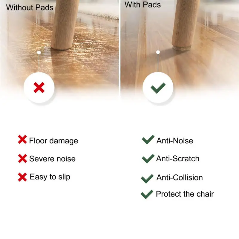 Felt Furniture Pads: Self-Adhesive Floor Protectors