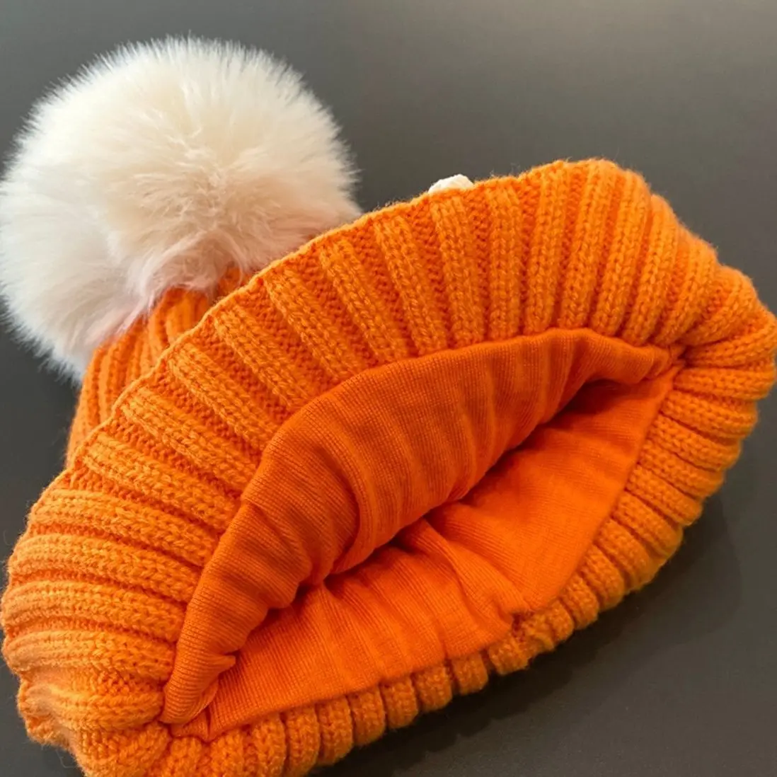 Cute Floral Children Hat Winter Soft Warm Knitted Girl Hats Beanie Solid Color Infant Toddler Cap Bonnet Kids Caps 1-5 Years Old
