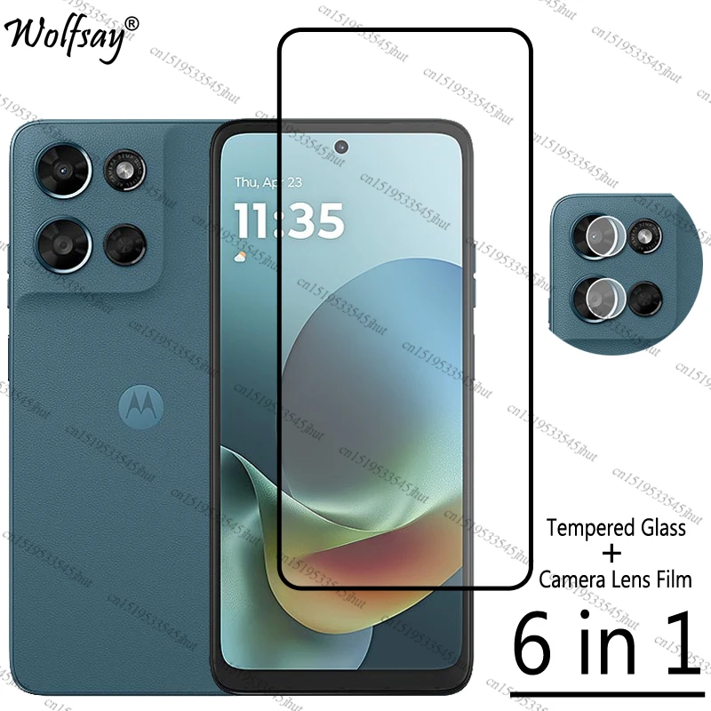 Premium Full Glue Tempered Glass Screen and Camera Protector