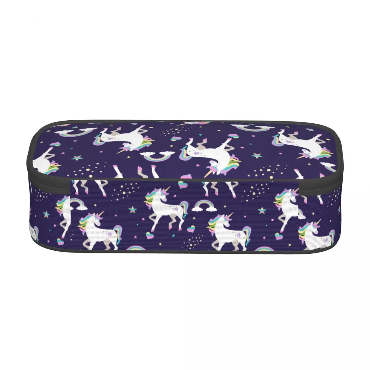 소녀 소년을위한 사용자 정의 귀여운 패션 유니콘 연필 케이스 대용량 펜 상자 가방 학교 용품