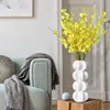 Resin Vase Geometry Decorative Ornaments Screw Thread Resin Handicraft Floral Arrangement Accessories Home Decoration Vases Pots 2