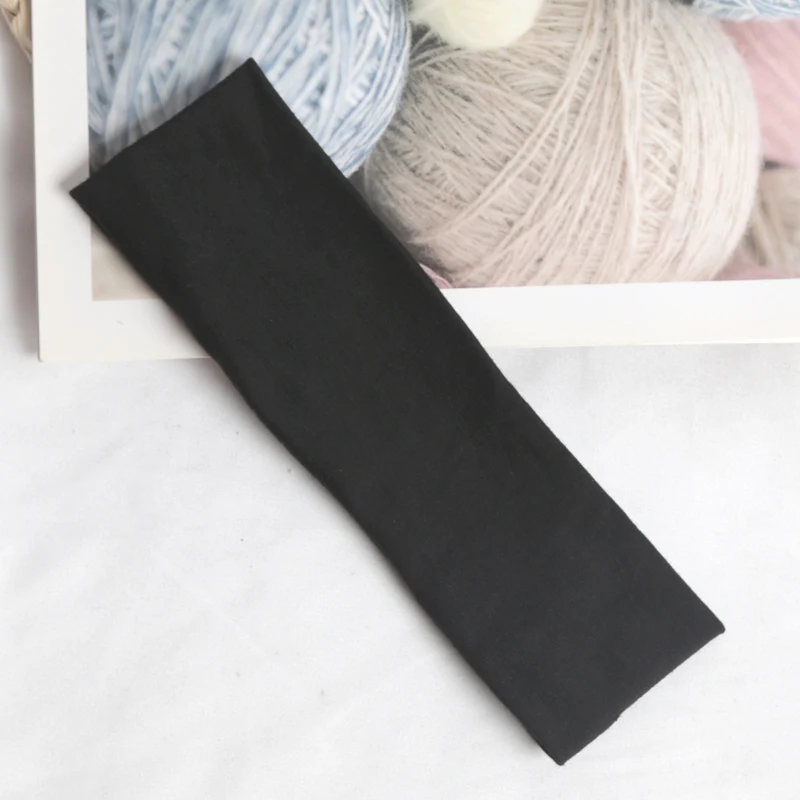 Elastic Hair Fashion Sports Headbands for Women - Solid Color Stretch Bands for Fitness, Yoga, and Makeup