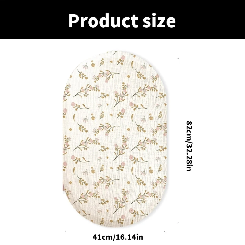 Baby Bassinet Sheet Set Newborns Crib Bedding Soft & Easy Care fitting Sheets Comfortable Baby Pram Sheets for Boy Girls