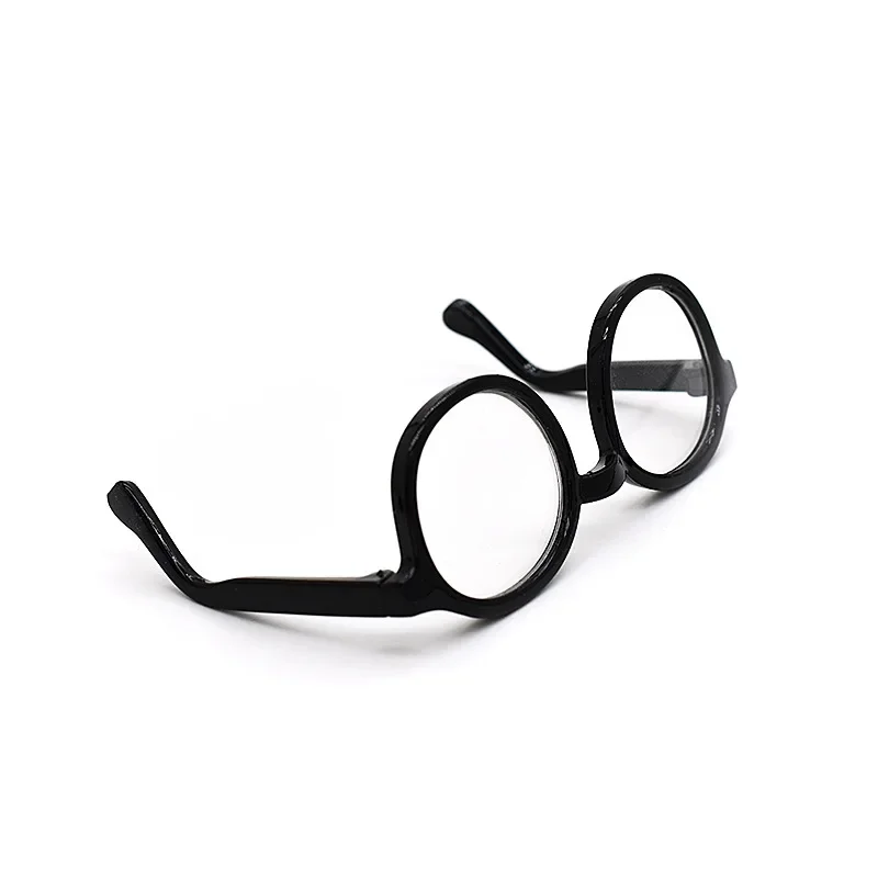 1/3 1/4 Bjd Dolls Glasses 10cm 20cm Cotton Doll Glasses Clear Lens Round Frame Eyewear Eye Glasses Doll Clothes Accessories 4