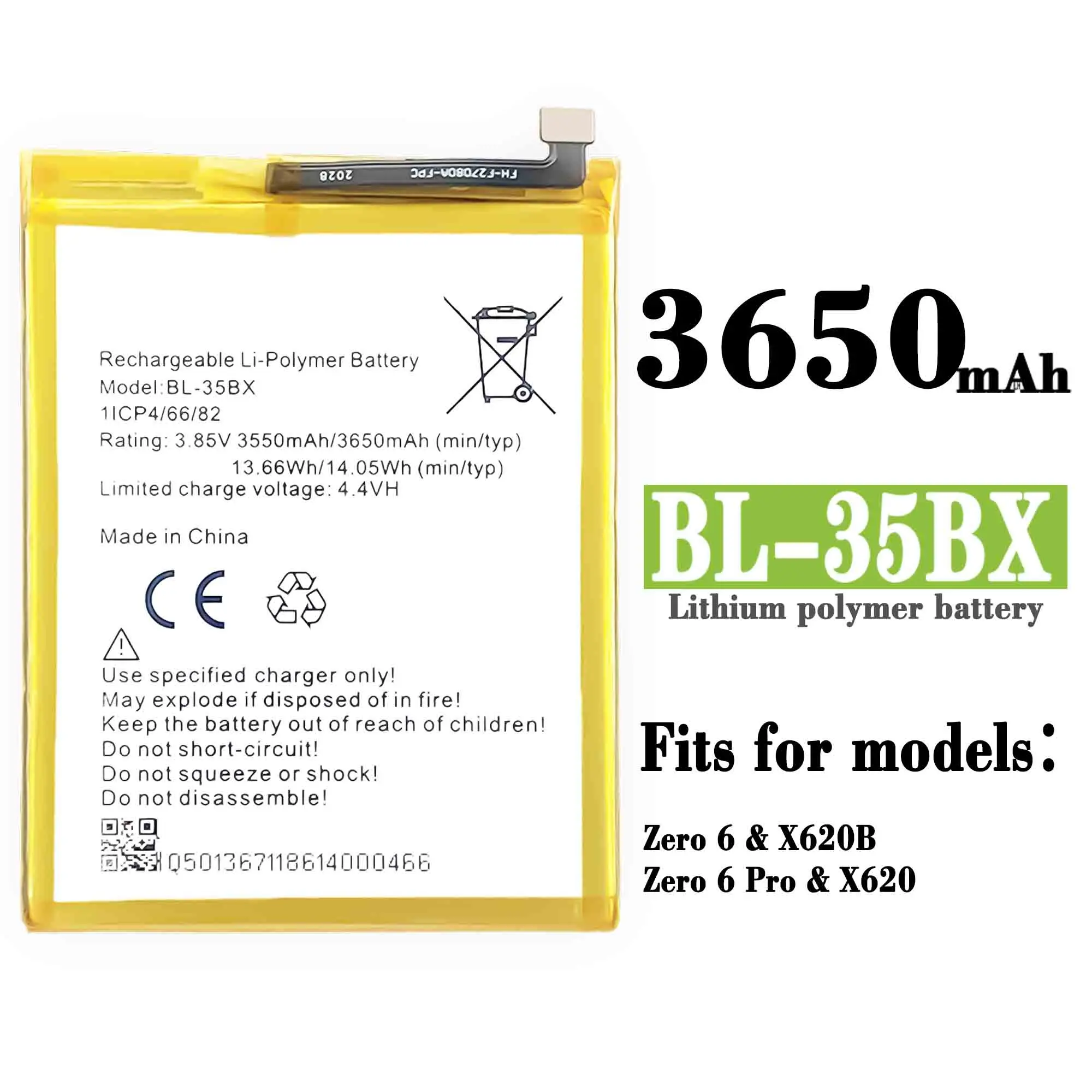

Совместим с infinix / X620 BL-35BX 3650 мАч