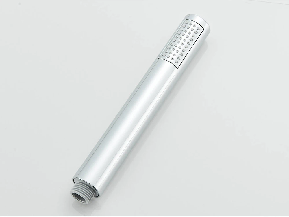 Brushed Gold Hand Held Shower Head Black Finish Image 2
