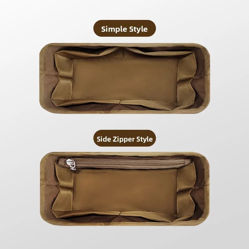 Nylon Inner Organizer Bag for LV Double oulder Bag Medium Size Storage Pouch Cosmetic Bag Pure Color Square ape for Everyone