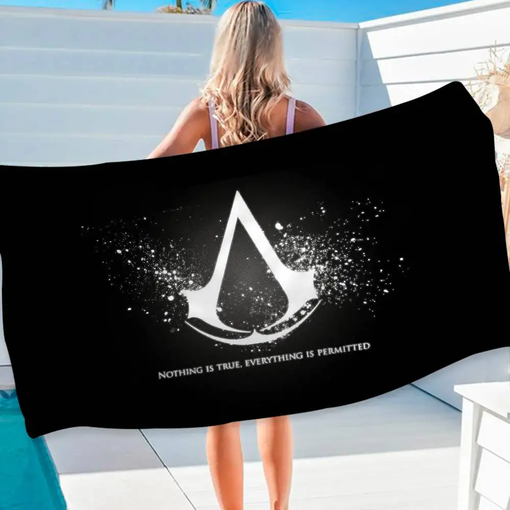 Assassin s Creed Microfiber Beach Towel Absorbent Quick dry Soft Yoga Swimming Resort Mountain Climbing Towel