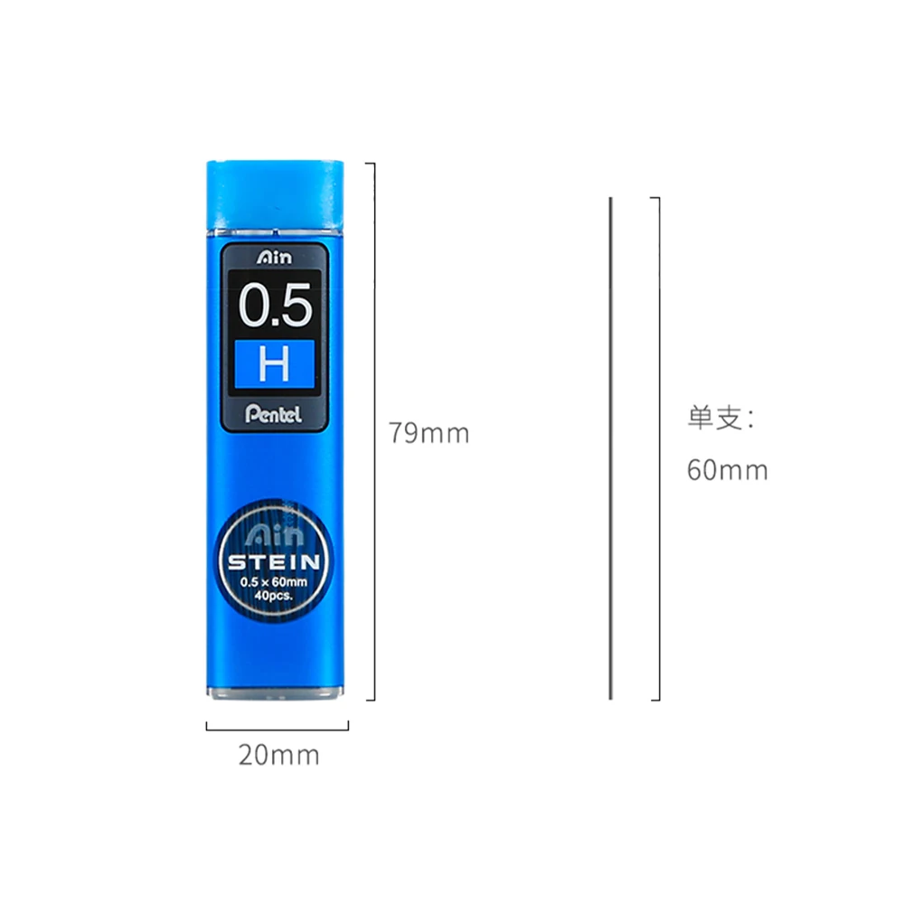 Pentel Lead Core C275 Extremely Fine Mechanical Pencil Core HB/2B Black Resin Pencil Lead STEIN 0.3/0.5/0.7/0.9mm Stationery 5