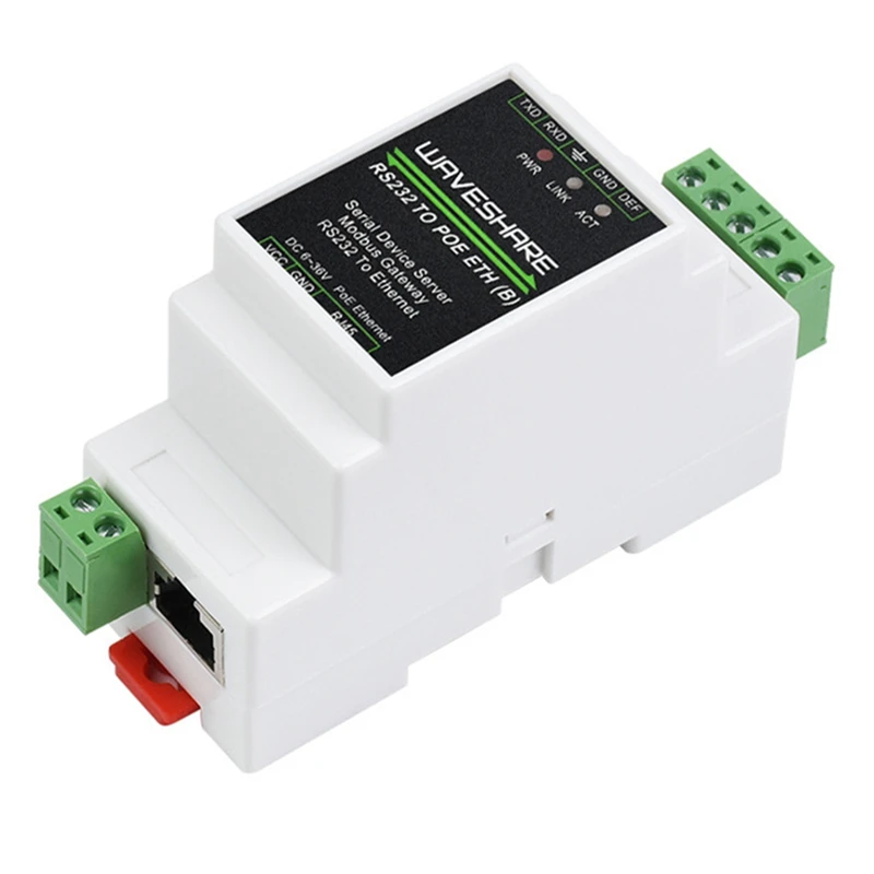 Waveshare   Ÿ  , RS232-POE ETH, ̴ , 300-115200Bps, TCP/IP- , RS232-RJ45