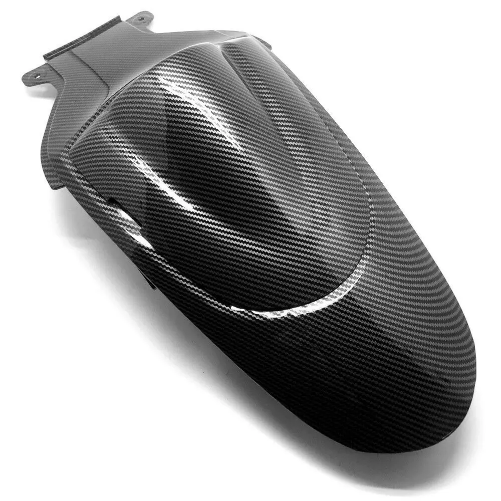 Hydro Dipped Carbon Fiber Finish Rear Tail Seat Fairing Cowls Set For