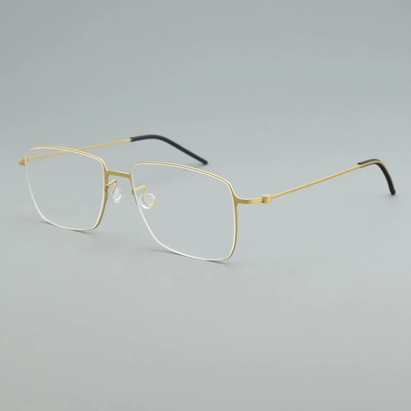 Brillen gestell aus reinem Titan für Männer Frauen 5508 Vintage quadratische Myopie Brillen fassungen 2024 optische koreanische Brillen – Detail 16