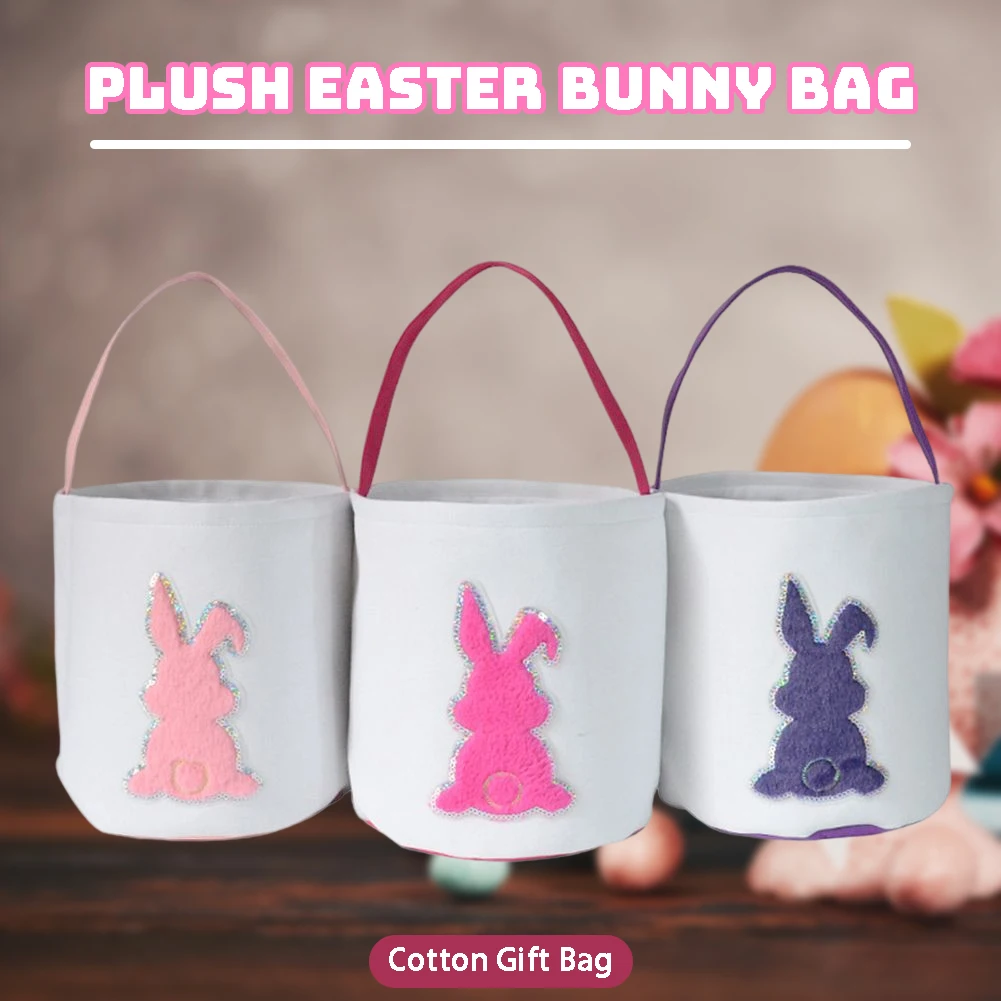 

Cotton Easter Bag Silk Screen Craft Bag For Go Street