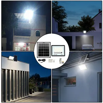 Automatic Sensing Day Night Outdoor Solar Lighting Basketball Court Garden 180 Degrees Rotation Solar Sensor Lamp Street Light 2