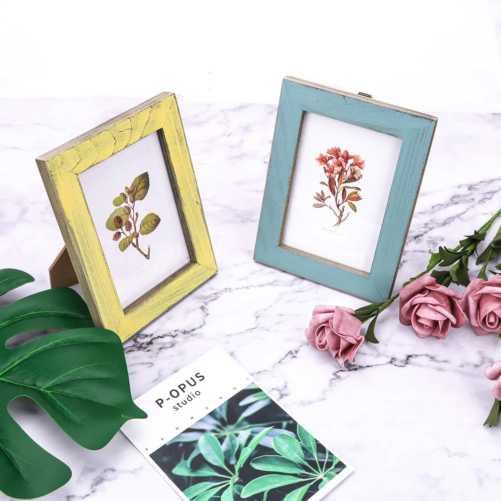 Wooden Wedding Couple Pictures Frames Vintage Photo Frame Gift Creative Home Decor 5 Colors photo frame wood photo frame wood picture frame