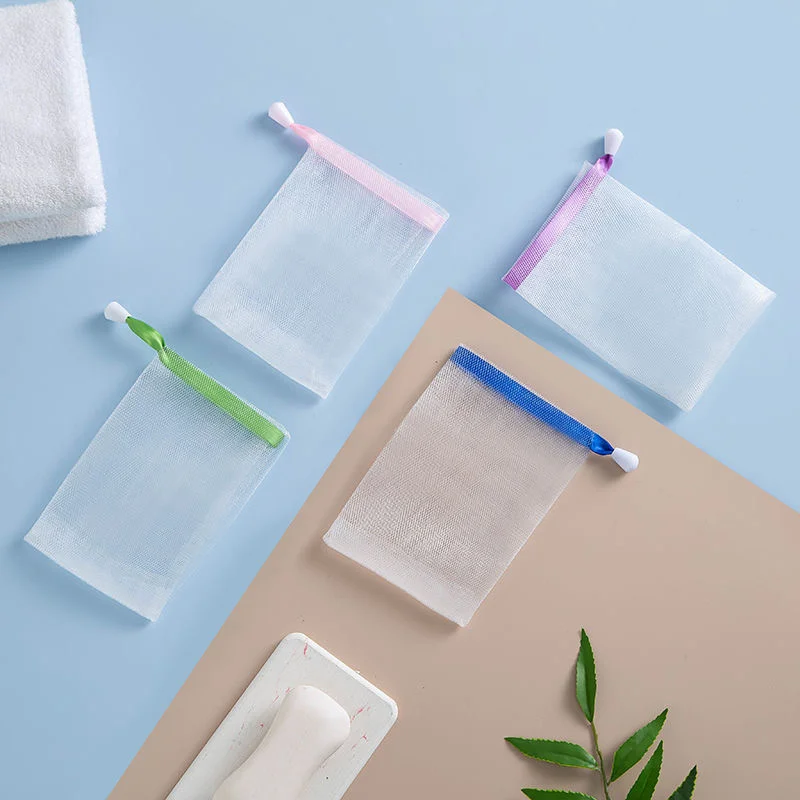 

100 шт./лот 9*11 см 9*15 см двухслойный пенопластовый сетчатый мешок для мытья лица пенная сетка для мытья ванны «сделай сам» держатель для мыла аксессуары