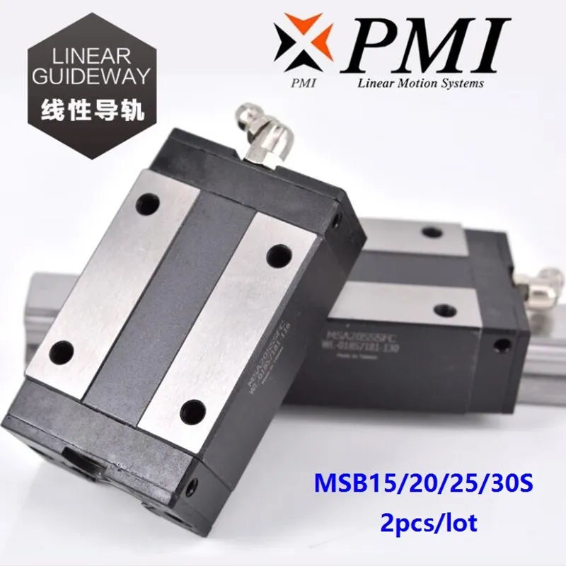 Vagão de Bloco Linear Deslizante para Máquina Roteadora Cnc Fábricas Originais de Taiwan Msves Msb20s Msb25s Msb30s