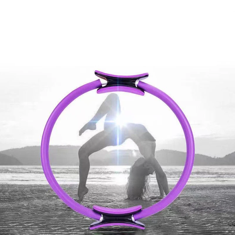 Yoga Pilates Ring-Durable Non-Slip Exercise Circle Fitness Magic Circle for Toning & Sculpting Pilates Ring Flexibility 1pc yoga pilates ring
