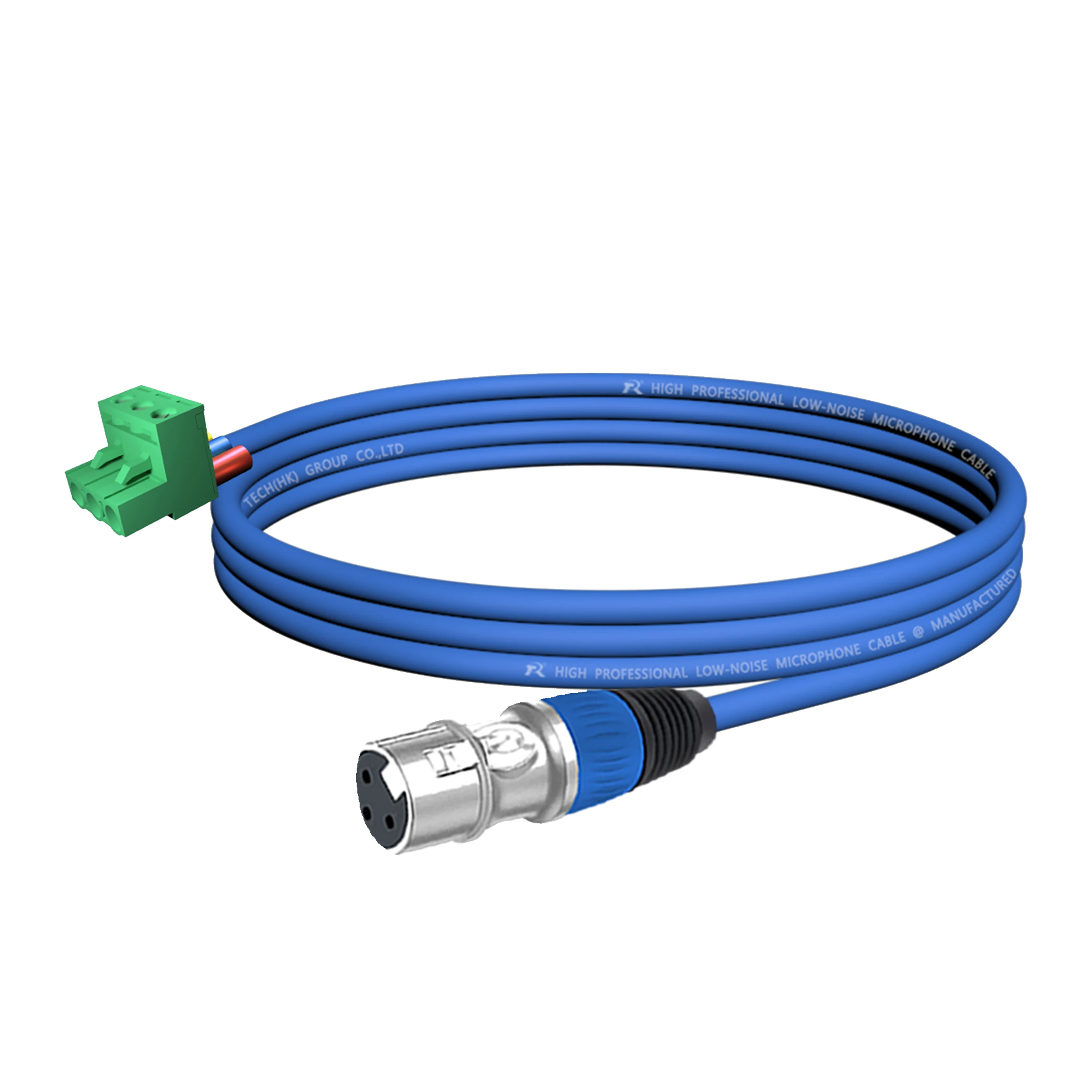 1 Stück XLR zu Phoenix Kabel, XLR 3-Polig M/F zu Grün 3-Pin PCB Schraubklemmenadapter, Mikrofonkabel für Lautsprecher – Detail 3