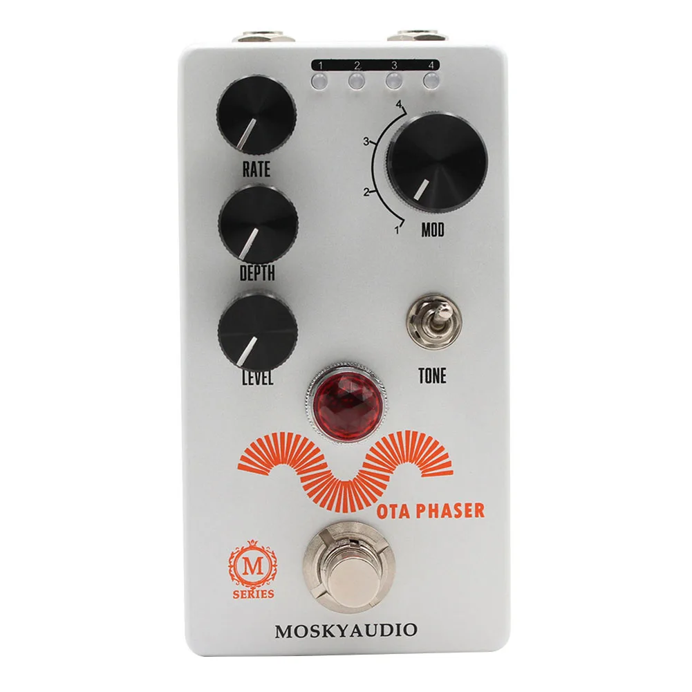

Moskyaudio Phaser педаль для электрогитары, педаль для звуковых эффектов и мощный фотоэлектрический компрессор, запчасти для гитары