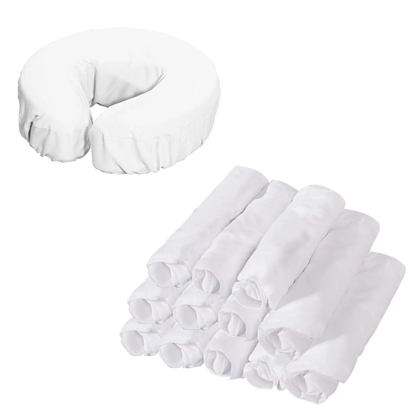12 Pieces Face Cradle Covers Thickened Face Pillow Covers for SPA Bed Chairs