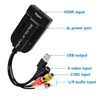 USB Video Capture Card VHS to Digital Converter HD/RCA/S-video to USB2.0 Audio Video Record Capture Device for Hi8 DVD PS3 PS4 2