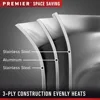 Space-Saving Stainless Steel Pots and Pans, 10-Piece Cookware Set 4