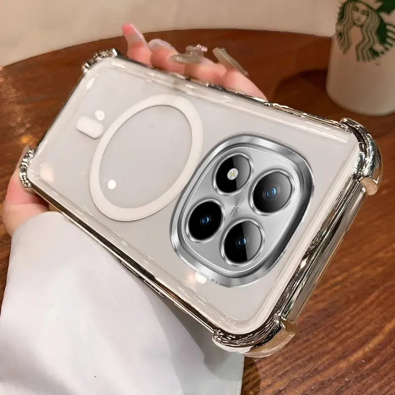 Magnetic Wireless Charging Shockproof Silicone Cover with Magsafe Compatibility