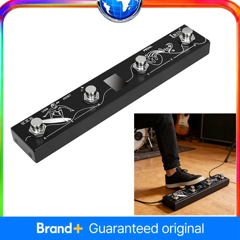 IRIN CHOCOLATE plus Wireless Bluetooth MIDI Pedal Controller Portable Footswitch with App Control Compatible with Windows