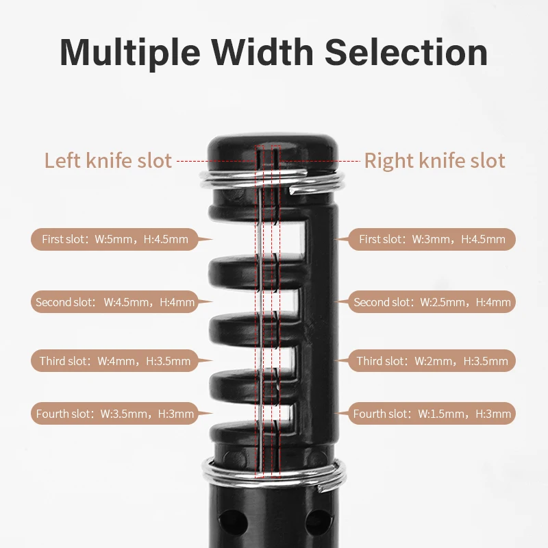 Description Picture 3 of itemLeather Strap Cutter Cord Knife Lace Maker Tool Strip Rope Hand Cutting Wire with 3 Blades DIY Weaver Leather Craft Lacing Tools