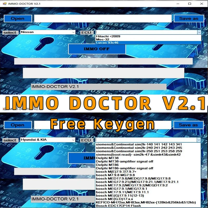 

Новое бесплатное программное обеспечение IMMO DOCTOR V2.1 Immo Off удалить, ECU чип-тюнинг, файл для SIM2K MT38 ME 17.9.2 17.9.8 MED17.9.8 ME17