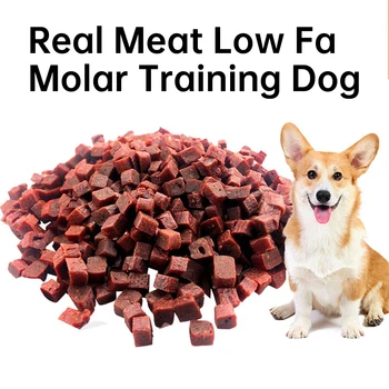 Snack per Cani Pellet di Manzo Cubetti di Carne Cibo per Animali Domestici Produttori di Snack per Animali Vendita all'Ingrosso