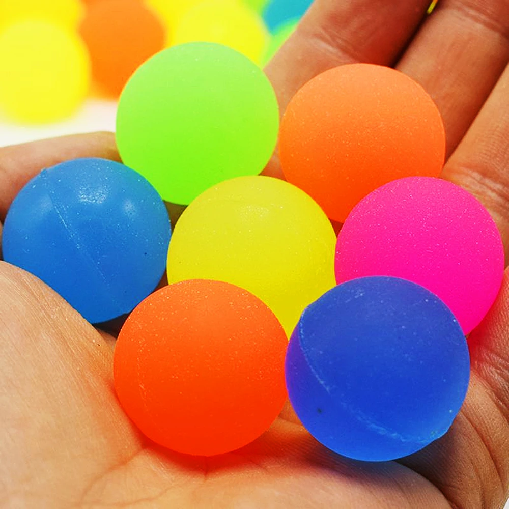 Outdoor Bounce Ball Game Kids Party Toys Birthday Gift Giveaway Pinata Filler Halloween Christmas Carnival Party Gift 10Pcs 25mm bouncing balls toy