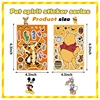 8/16/32Pcs Children DIY Puzzle Sticker Winnie Mickey Character Face Assemble Stickers Kids Toys Boys Girls Gifts Decals 4