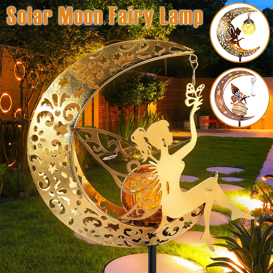 Luci LED Solari per Prato e Giardino Lampione Decorativo ad Anello per Alberi e