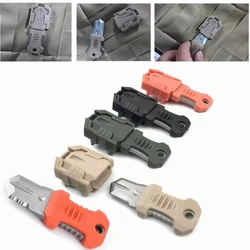 1Pcs Outdoor Portable Belt Beetle Mini Knife EDC Portable Tool Webbing Buckle Camp Gadget Survive Outdoor snap knife