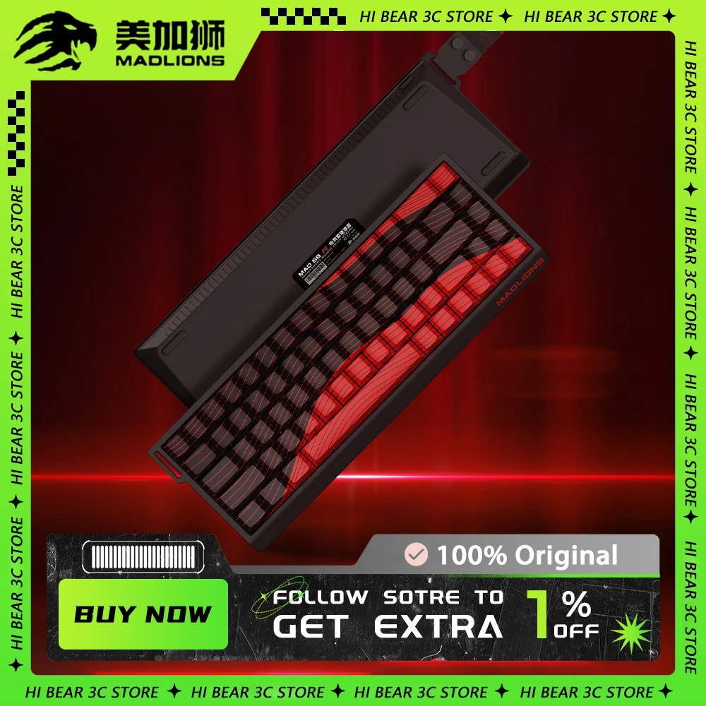 Madlions mad 60 68he mechanical keyboard magnetic switch rapid trigger