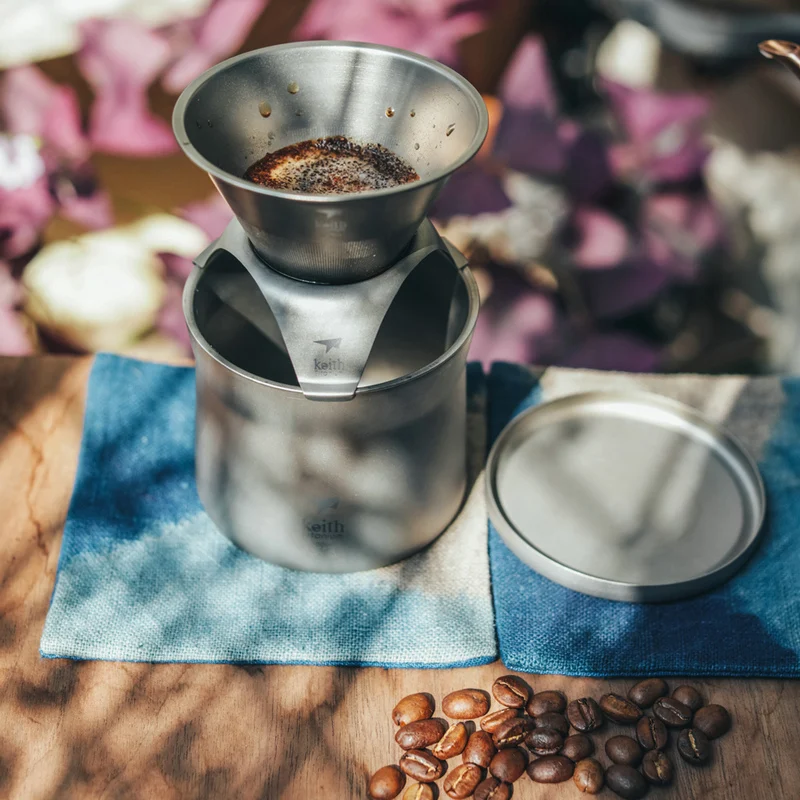 

Keith Pure Titanium Coffee Drip Flush Filter Paper Filter Coffee Cup