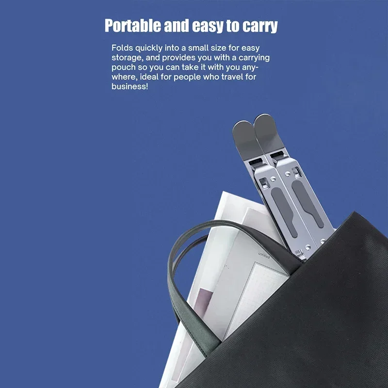 맥북 에어 프로 13 14 15 16 레노버 아이패드 HP 삼성 메이트북 노트북 높이 조절 가능 알루미늄 접이식 노트북 거치대