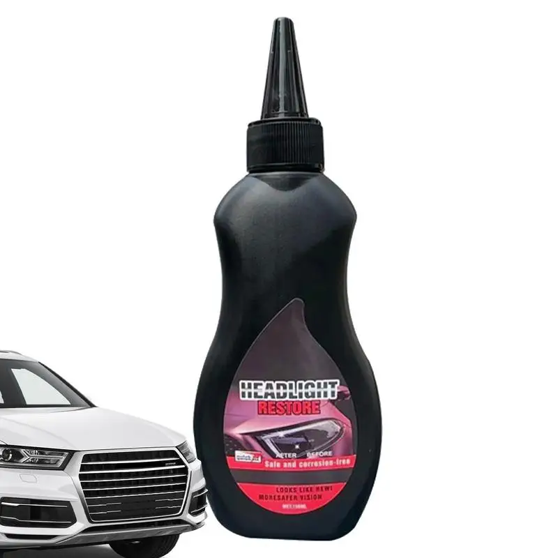 

Car Headlight Restoration Liquid 150ml Headlight Retreading Agent Headlight Cleaner Scratch Repair Agent For Polishing Restoring