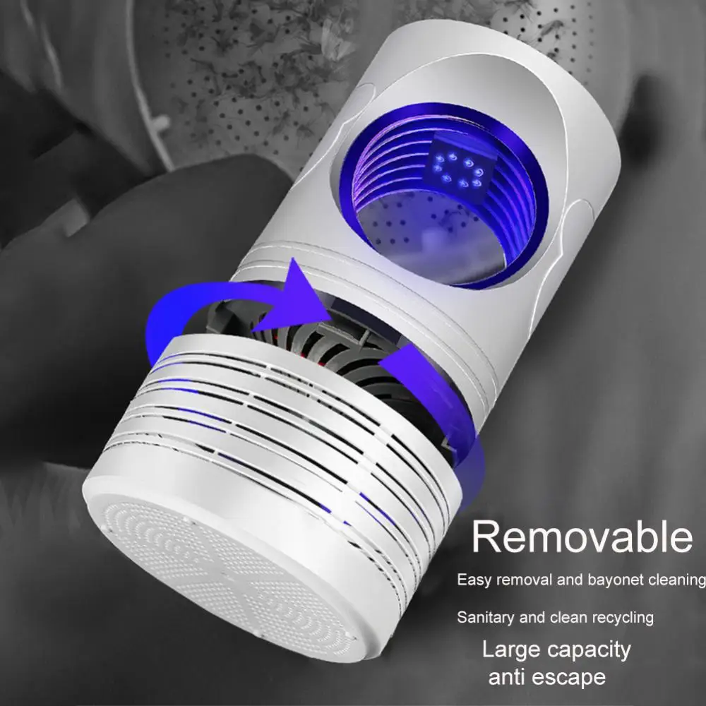 USB 킬러 램프 모기 킬러 전원, 이동식 조용한 UV 킬러 램프, 해충 방제, 여름 모기, 1 개, 3 개, 6 개