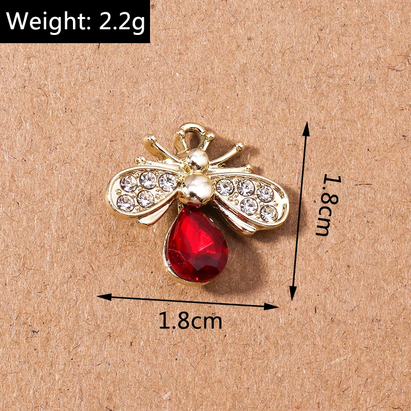10 teile/los niedlichen Kristall Tier Charms Elefant Fisch Anhänger Charme für Schmuck Herstellung Halsketten Ohrringe DIY Handwerk liefert – Detail 7