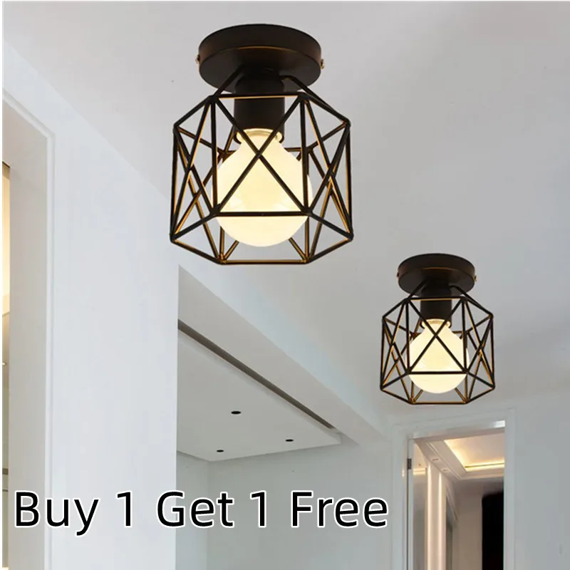

Retro Ceiling Light Industrial Style Creative Modern Black Iron Art Lamp Dining Room Kitchen Loft Bedroom Bar Pendant Lamp