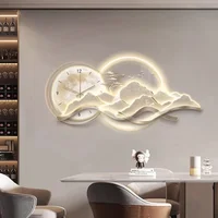 Chinesischen Stil Schlafzimmer Wanduhren Küche Moderne Alarm Nordic Große Größe Kunst Wandbild Wand Uhr Luxus Duvar Saati 2