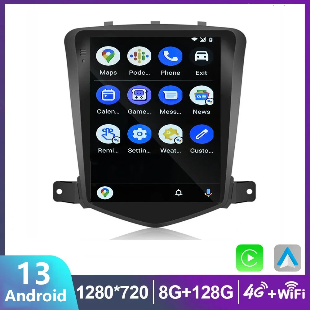 

For Chevrolet Cruze 2008 -2012 9.7" 2 Din Screen Carplay Android 13 Car Radio Multimedia Video Player Navigaion Head Unit Stereo