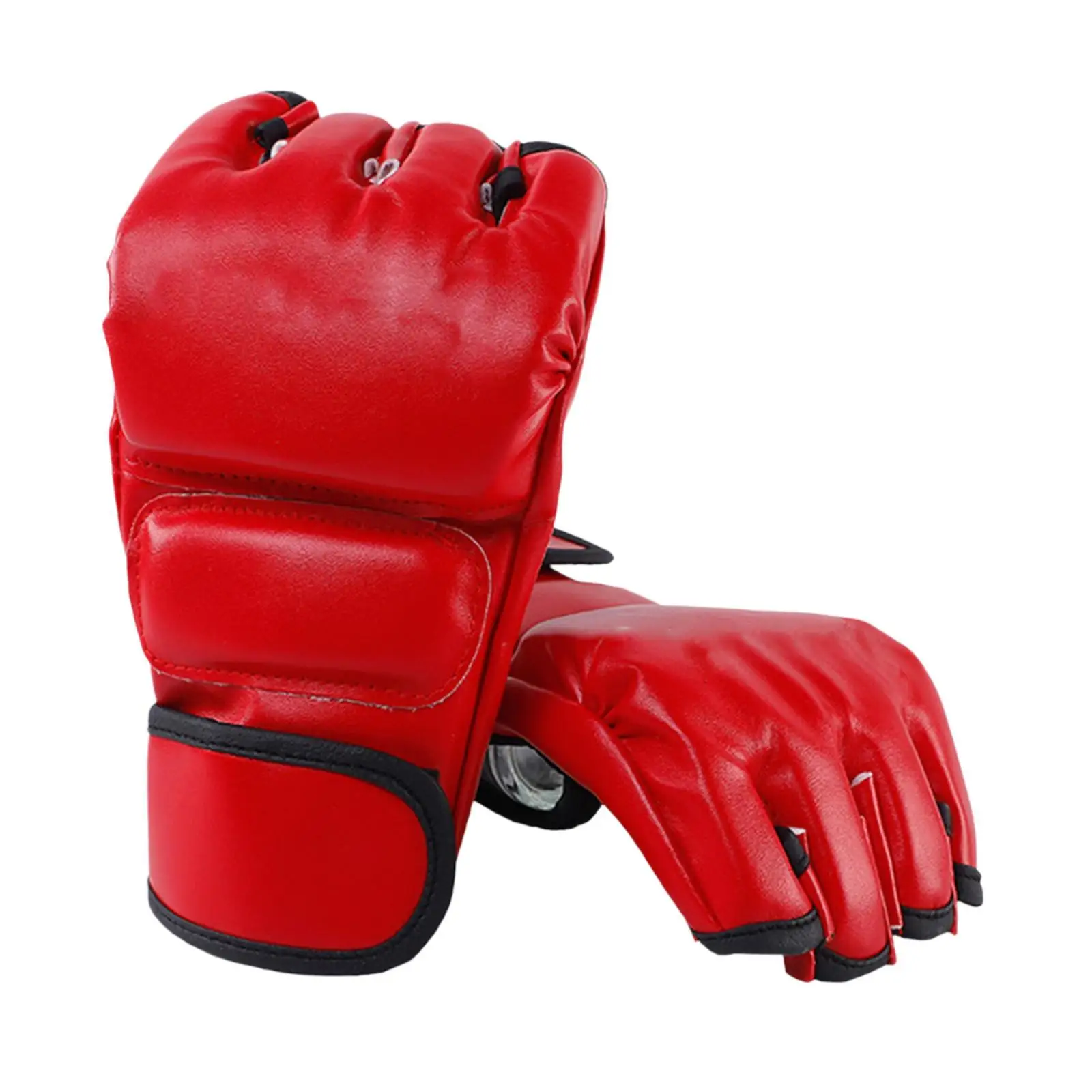 Boxing Gloves Punching Gloves Punch Mitts Open Palms Protective Gear Sport Mittens Mitts for Grappling Workout Sanda Karate
