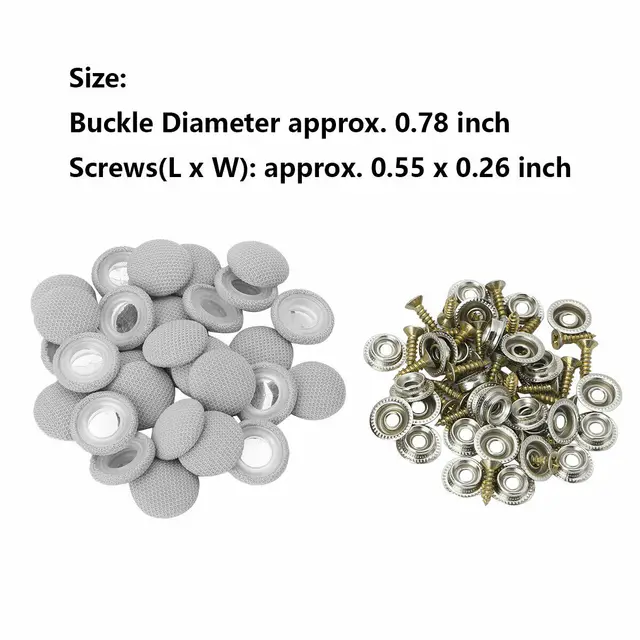 Kit 40 Fibbie Per Riparazione Tetto Auto - Con Cacciavite E Metro, Grigio - Foto 7