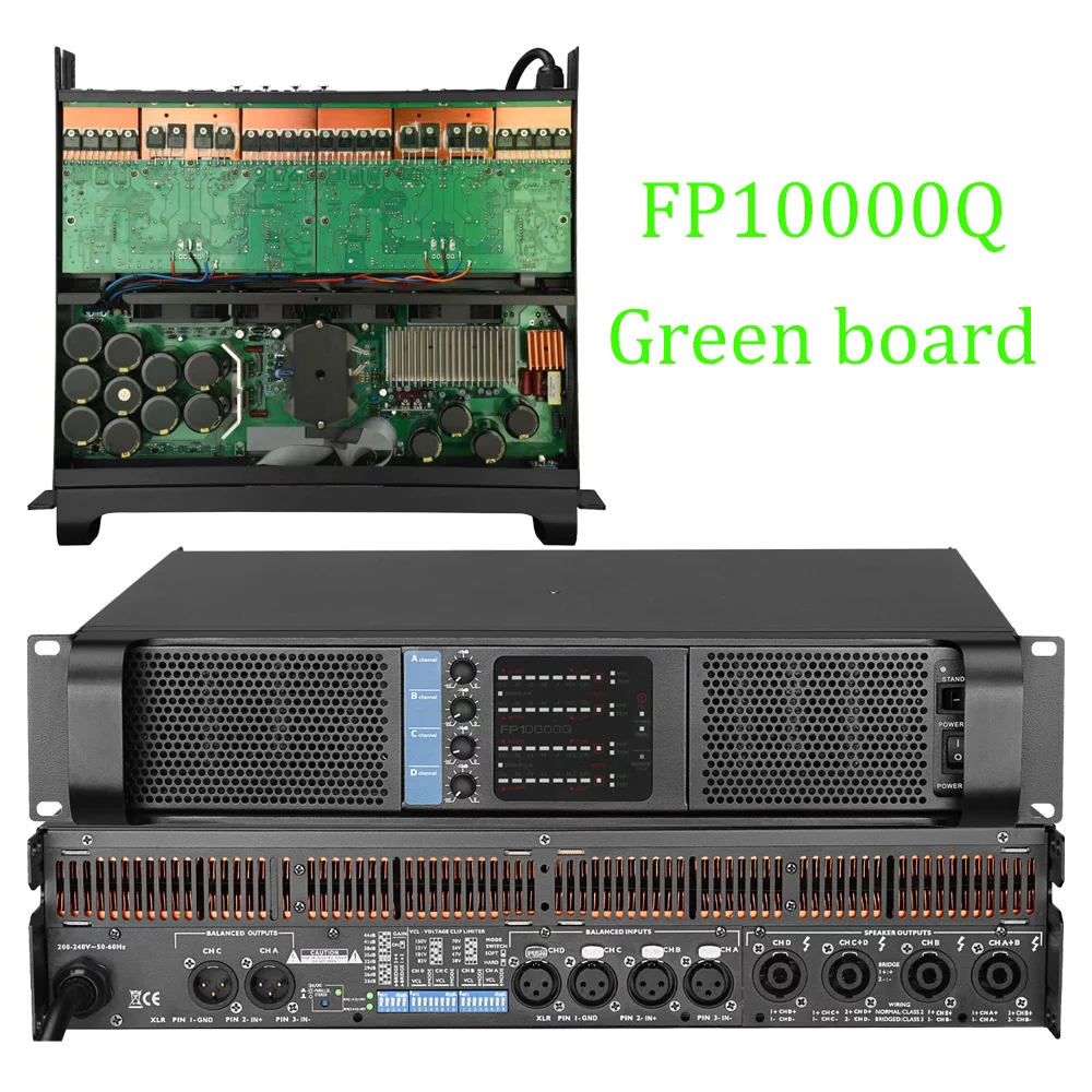 FP10000Q/FP20000Q Professional Audio Power Amplifier 2 Ohm Stable 4 Channels Class TD Amp 4x1350W 10000 Watts ON-Semi Live Show — view 6
